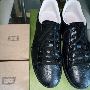 Gucci Men’s Ace GG Embossed Sneaker US